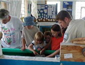 Picture of kids exploring exhibit